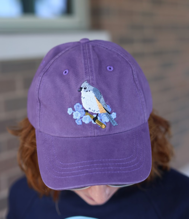 Tufted Titmouse Washed Hat