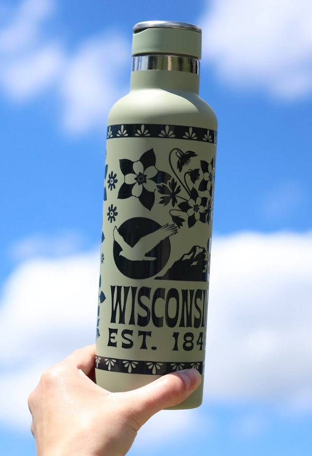 Wisconsin Helix Legend Bottle