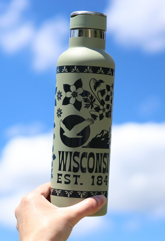 Wisconsin Helix Legend Bottle