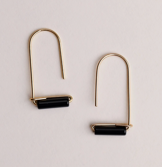 Gemstone Drop Earrings