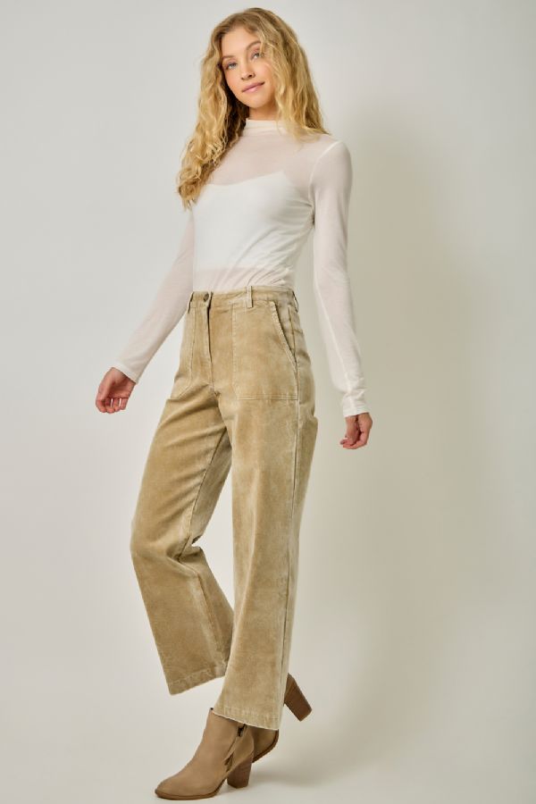 Latte Corduroy Pants