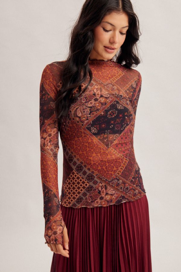 Mosaic Mesh Top