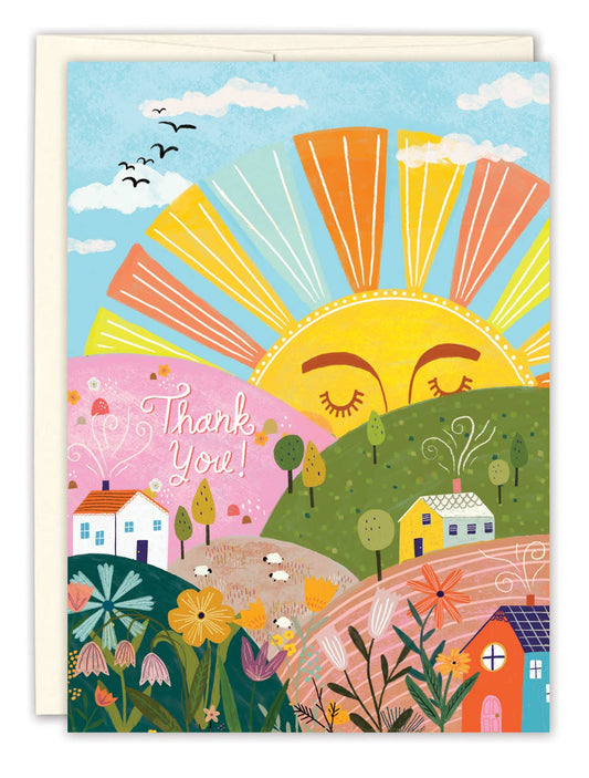 Sun Thank You Card