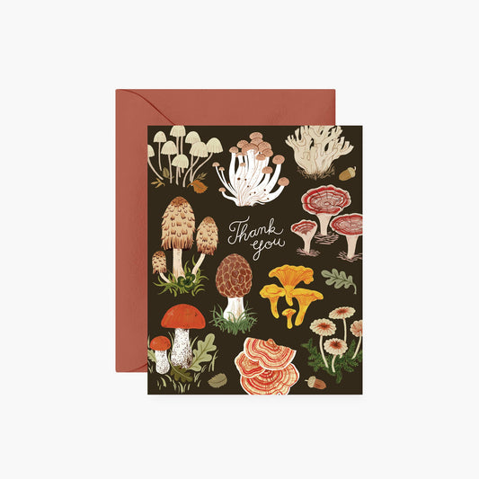 Mushroom Thank you Card