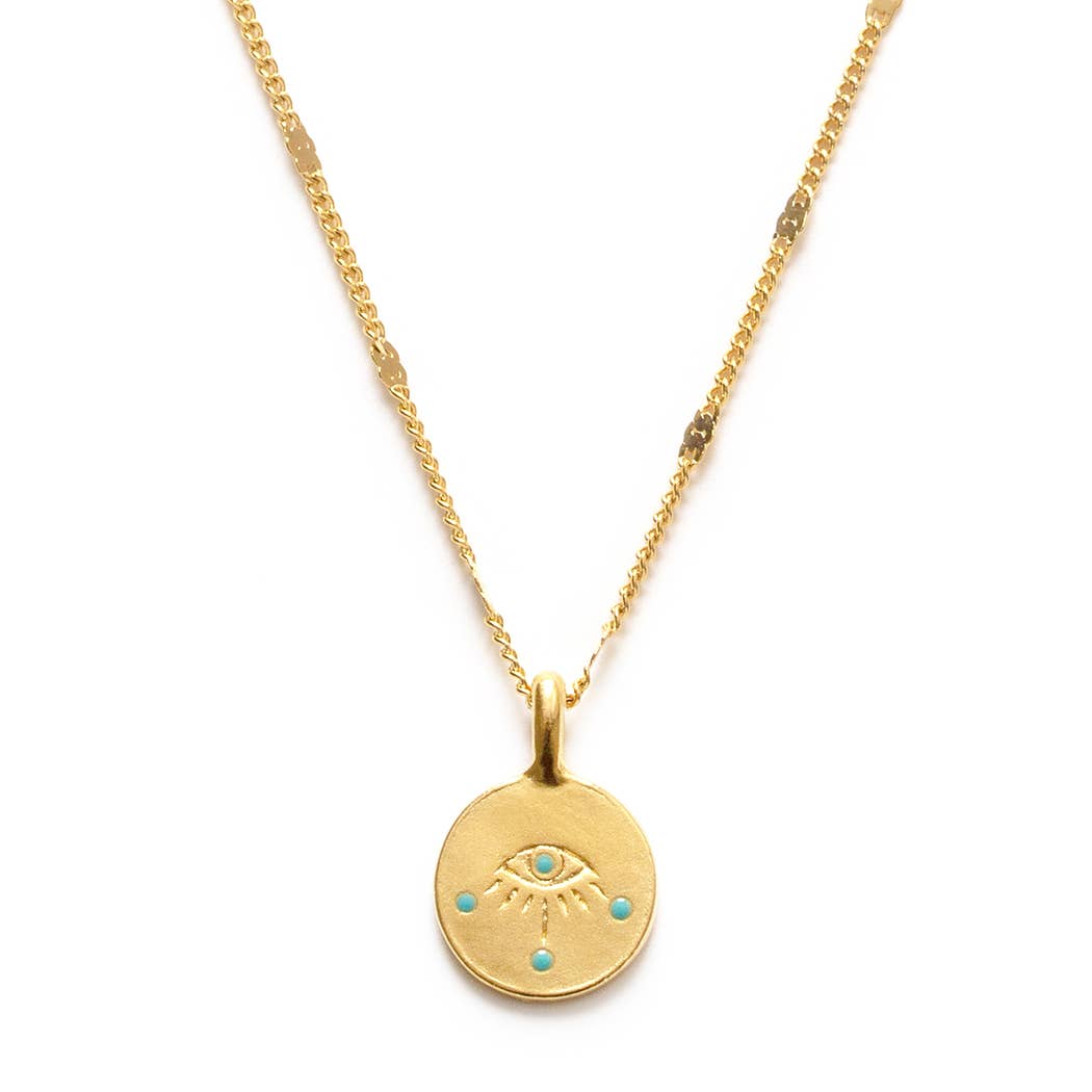 Eye of Protection Medallion Necklace