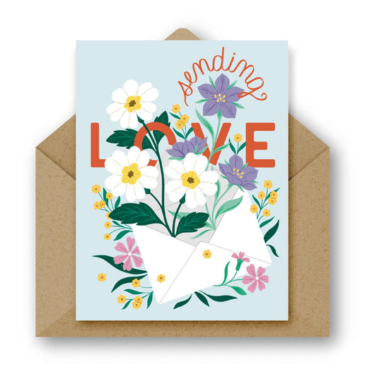 Sending Love Greeting Card