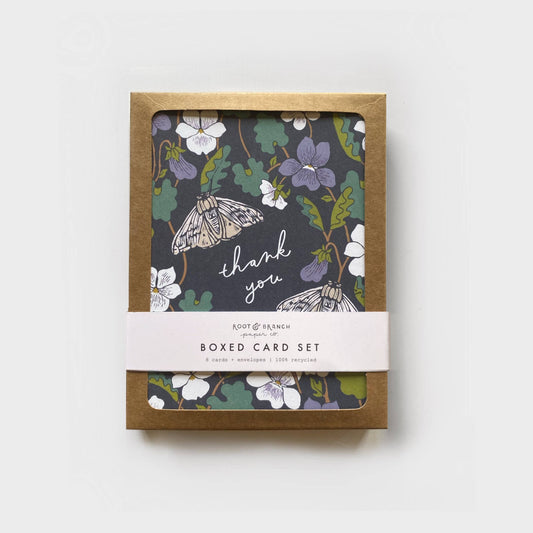 Violet Thank You Card Set