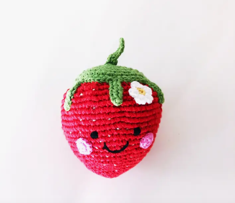 Happy Fruit Crochet Rattle