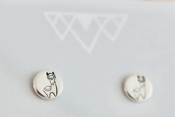 Stamped Silver Studs