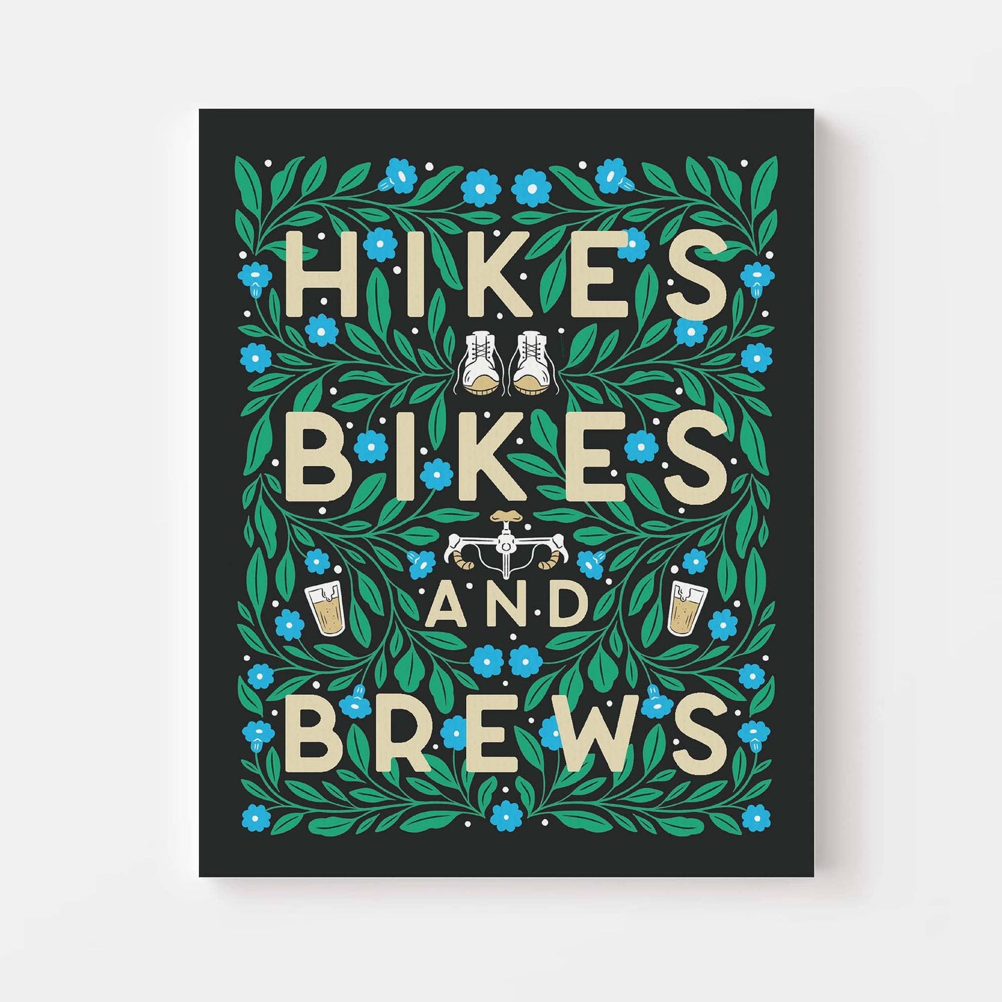 Hikes Bikes and Brews Print