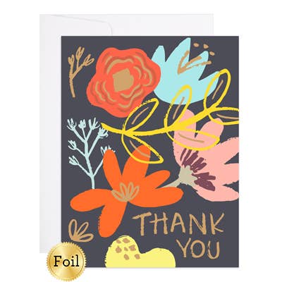 Floral Thank You Card